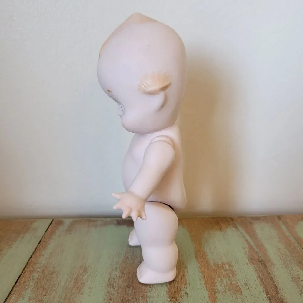 Rare CERAMIC Kewpie Doll • Made in Japan • Jointed Arms & Legs • 7.5
